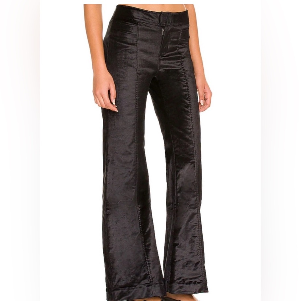 Free People Velvet Wide Leg Dress Pants
